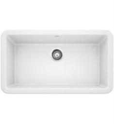 Blanco 401899 Ikon 33" Single Bowl Farmhouse/Front-Apron Silgranit Kitchen Sink in White