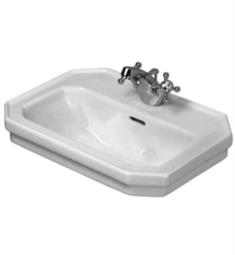 Duravit 0785500000 1930 Series 19 5/8" Wall Mount Bathroom Sink with Overflow and Tap Platform