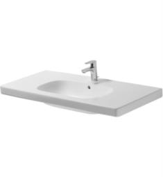 Duravit 034210 D-Code 41 3/8" Drop In Bathroom Sink with Overflow and Tap Platform