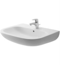 Duravit 231065 D-Code 25 1/2" Wall Mount Bathroom Sink with Overflow and Tap Platform