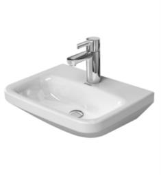 Duravit 0708450000 DuraStyle 17 3/4" Wall Mount Handrinse Bathroom Sink with Overflow and Tap Platform