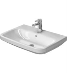 Duravit 231965 DuraStyle 25 5/8" Wall Mount Bathroom Sink with Overflow and Tap Platform