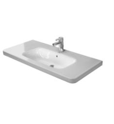 Duravit 232010 DuraStyle 39 3/8" Drop In Vanity Bathroom Sink with Overflow and Tap Platform