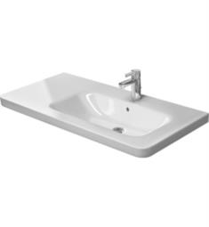 Duravit 232610 DuraStyle 39 3/8" Drop In Vanity Bathroom Sink on Right Side with Overflow and Tap Platform
