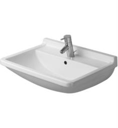 Duravit 030055 Starck 3 21 5/8" Wall Mount Bathroom Sink with Overflow and Tap Platform