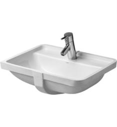 Duravit 030249 Starck 3 20 5/8" Undermount Bathroom Sink with Overflow and Tap Platform