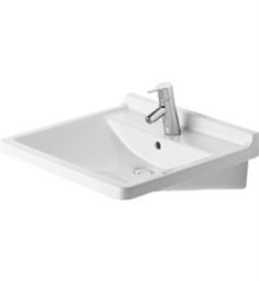 Duravit 030960 Starck 3 23 5/8" Wall Mount Bathroom Sink with Overflow and Tap Platform