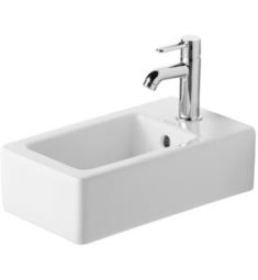 Duravit 0702250000 Vero 9 3/4" Wall Mount Bathroom Sink with Overflow and Tap Platform