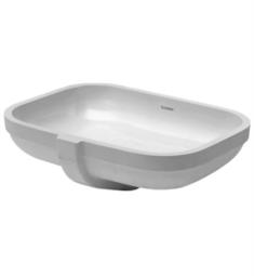 Duravit 0457480000 Happy D.2 20 1/2" Undermount Vanity Bathroom Sink with Overflow