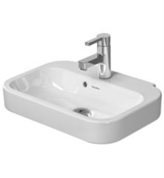 Duravit 0709500000 Happy D.2 19 5/8" Wall Mount Handrinse Bathroom Sink with Overflow and Tap Platform