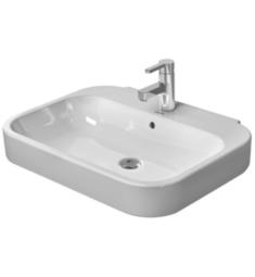 Duravit 231660 Happy D.2 23 5/8" Wall Mount Bathroom Sink with Overflow and Tap Platform