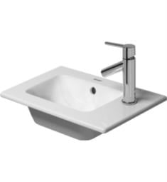 Duravit 0723430000 ME by Starck 16 7/8" Wall Mount Bathroom Sink with Overflow and Tap Platform