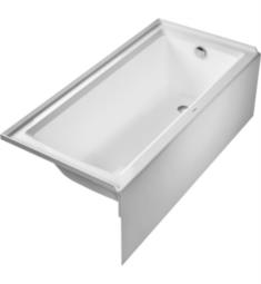Duravit 700407000000090 Architec 66" Rectangular Alcove Acrylic Soaking Bathtub with Right Drain in White