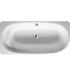 Duravit 700362000000090 Cape Cod 74 3/4" Corner Left Acrylic Soaking Bathtub with Seamless Panel and Support Frame
