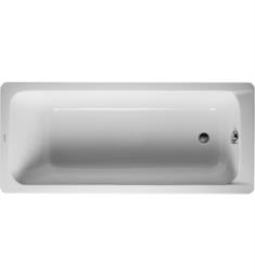 Duravit 700100000000092 D-Code 67" Drop-In Acrylic Soaking Bathtub with Outlet in Foot Area