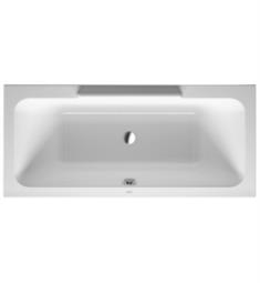 Duravit 700298000000090 DuraStyle 70 7/8" Drop-In Acrylic Soaking Bathtub with Two Backrest Slopes
