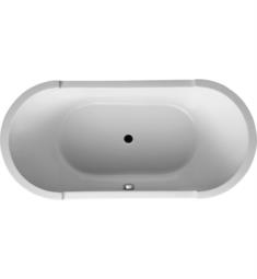 Duravit 700011000000090 Starck 74 7/8" Drop-In Acrylic Soaking Bathtub with Two Backrest Slope