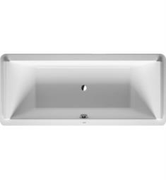 Duravit 700338000000090 Starck 70 7/8" Drop-In Acrylic Soaking Bathtub with Two Backrest Slope
