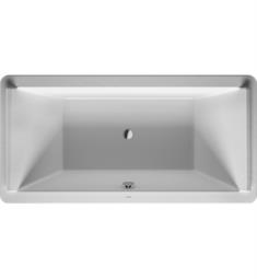 Duravit 700339000000090 Starck 70 7/8" Drop-In Acrylic Soaking Bathtub with Two Backrest Slope