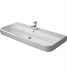 Duravit 23181200 Happy D.2 47 1/4" Wall Mount Bathroom Sink with Overflow and Tap Platform