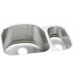 Elkay ELUH272010R Harmony 26 3/4" Double Bowl Undermount Stainless Steel Kitchen Sink with Right Side Small Bowl
