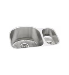 Elkay ELUH272010RDBG Harmony 26 3/4" Double Bowl Undermount Stainless Steel Kitchen Sink Right Side Small Bowl with Drain and Bottom Grid