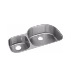 Elkay ELUH3621L Harmony 36 1/4" Double Bowl Undermount Stainless Steel Kitchen Sink with Left Side Small Bowl