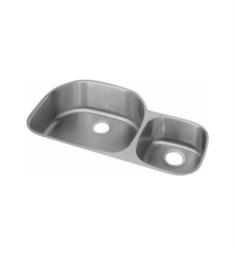 Elkay ELUH3621R Harmony 36 1/4" Double Bowl Undermount Stainless Steel Kitchen Sink with Right Side Small Bowl