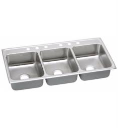 Elkay LTR4622 Gourmet 46" Triple Bowl Drop In Stainless Steel Kitchen Sink with Center Drain