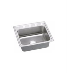 Elkay PSR2219 Pacemaker 19 1/2" Single Bowl Drop In Stainless Steel Kitchen Sink with Sound Guard Technology