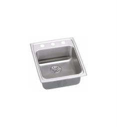 Elkay LRAD172065PD Gourmet 6 1/2"Single Bowl Drop In Stainless Steel Kitchen Sink with Prefect Drain
