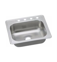 Elkay DDW5012522 Dayton 7 1/8" Single Bowl Drop In Stainless Steel Kitchen Sink with 22 Gauge