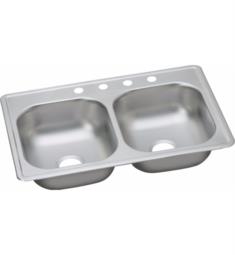 Elkay DSE23319 Dayton 19" Double Bowl Drop In Kitchen Sink with Center Drain