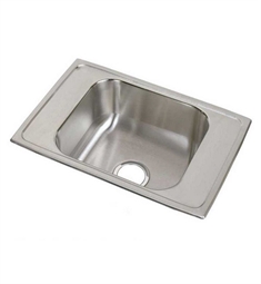 Elkay CDKAD251765 Celebrity 25" Single Bowl Drop In Stainless Steel Classroom Kitchen Sink with ADA Compliant