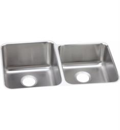 Elkay ELUHAD312055R Lustertone Classic 31 1/4" Double Bowl Undermount Stainless Steel Kitchen Sink with Right Side Small Bowl in Lustrous Satin