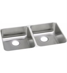Elkay ELUHAD361850 Lustertone Classic 35 3/4" Double Bowl Undermount Stainless Steel Kitchen Sink in Lustrous Satin