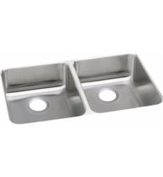 Elkay ELUHAD361855 Lustertone Classic 35 3/4" Double Bowl Undermount Stainless Steel Kitchen Sink in Lustrous Satin