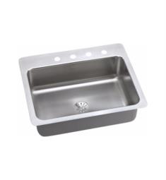Elkay DPMSR12722PD Dayton 27" Single Bowl Drop In/Undermount Stainless Steel Kitchen Sink with Perfect Drain
