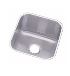 Elkay DCFU1618 Dayton 16 1/2" Single Bowl Undermount Stainless Steel Kitchen Sink with Center Drain