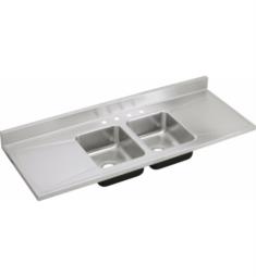 Elkay D6629 Gourmet 66" Double Bowl Drop In Stainless Steel Kitchen Sink with Drain Board