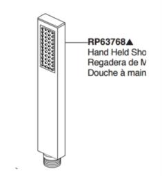 Brizo RP63768 Siderna Single Function Hand Shower