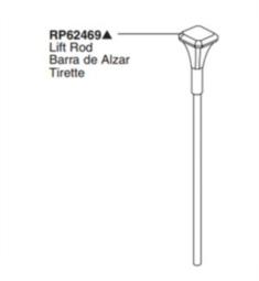 Brizo RP62469GL Virage Lift Rod Assembly in Luxe Gold