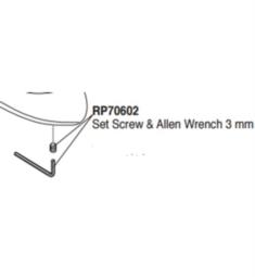 Brizo RP70602 Charlotte Allen Wrench and Set Screw
