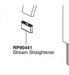 Brizo RP90441 Siderna Aerator - Rectangular Laminar Flow Straightener