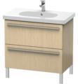 Duravit XL6516 X-Large 31 1/2" Floor Standing Single Bathroom Vanity with Two Drawers