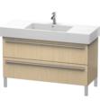 Duravit XL6545 X-Large 47 1/4" Floor Standing Single Bathroom Vanity with Two Drawers