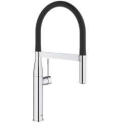 Grohe 30295 Essence 20 7/8" One Handle Deck Mounted Pre-Rinse Spray Kitchen Faucet with Locking Push Button Control