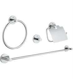 Grohe 40776001 Essentials Wall Mount Bathroom Accessory Set in Chrome