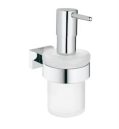 Grohe 40756001 Essentials Cube Wall Mount Soap Dispenser with Holder