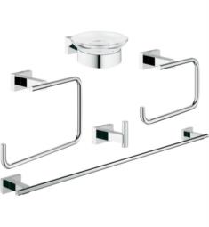Grohe 40758001 Essentials Cube Wall Mount Bathroom Accessory Set in Chrome